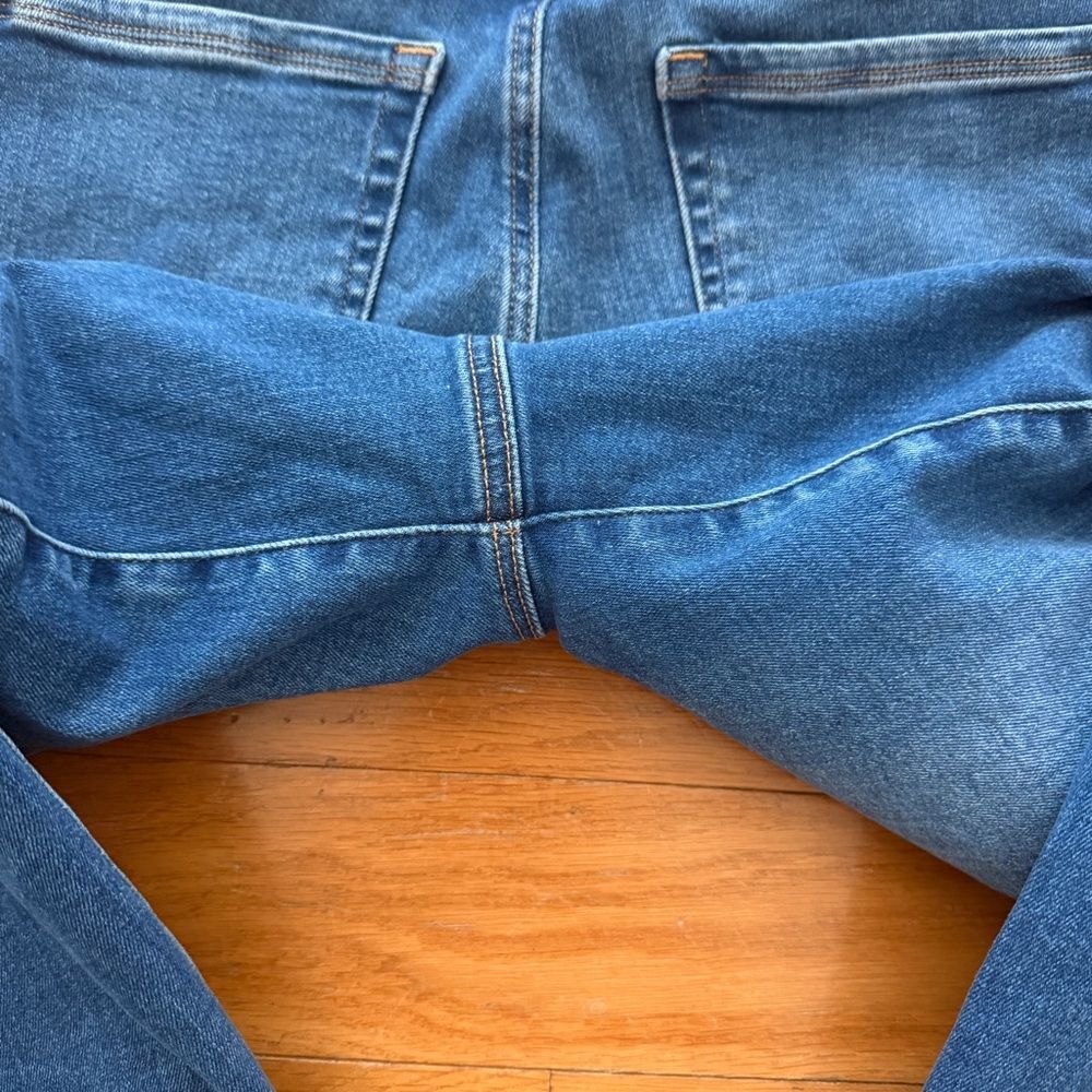 Good American Pull On Power Stretch Straight Leg Jeans Women 5 Plus Size 2X - Picture 12 of 14